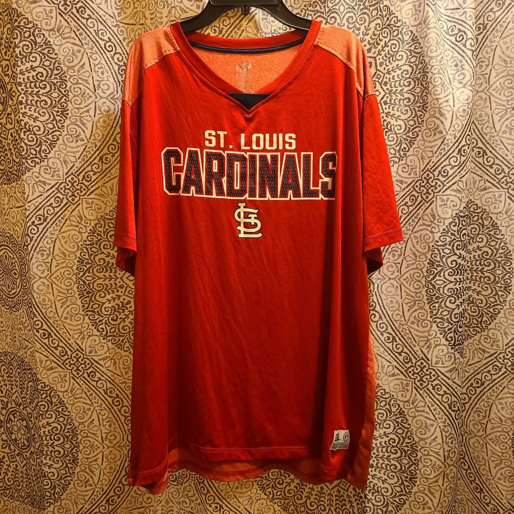 Dynasty Series MLB St. Louis Cardinals Shirt Mens XL Red Orange Performance Tee